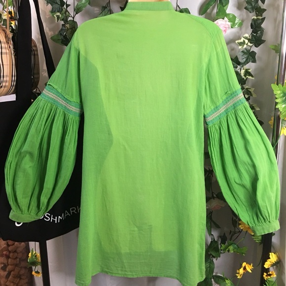 *Zara Basic* Cotton boho style mini dress over top - Picture 2 of 7